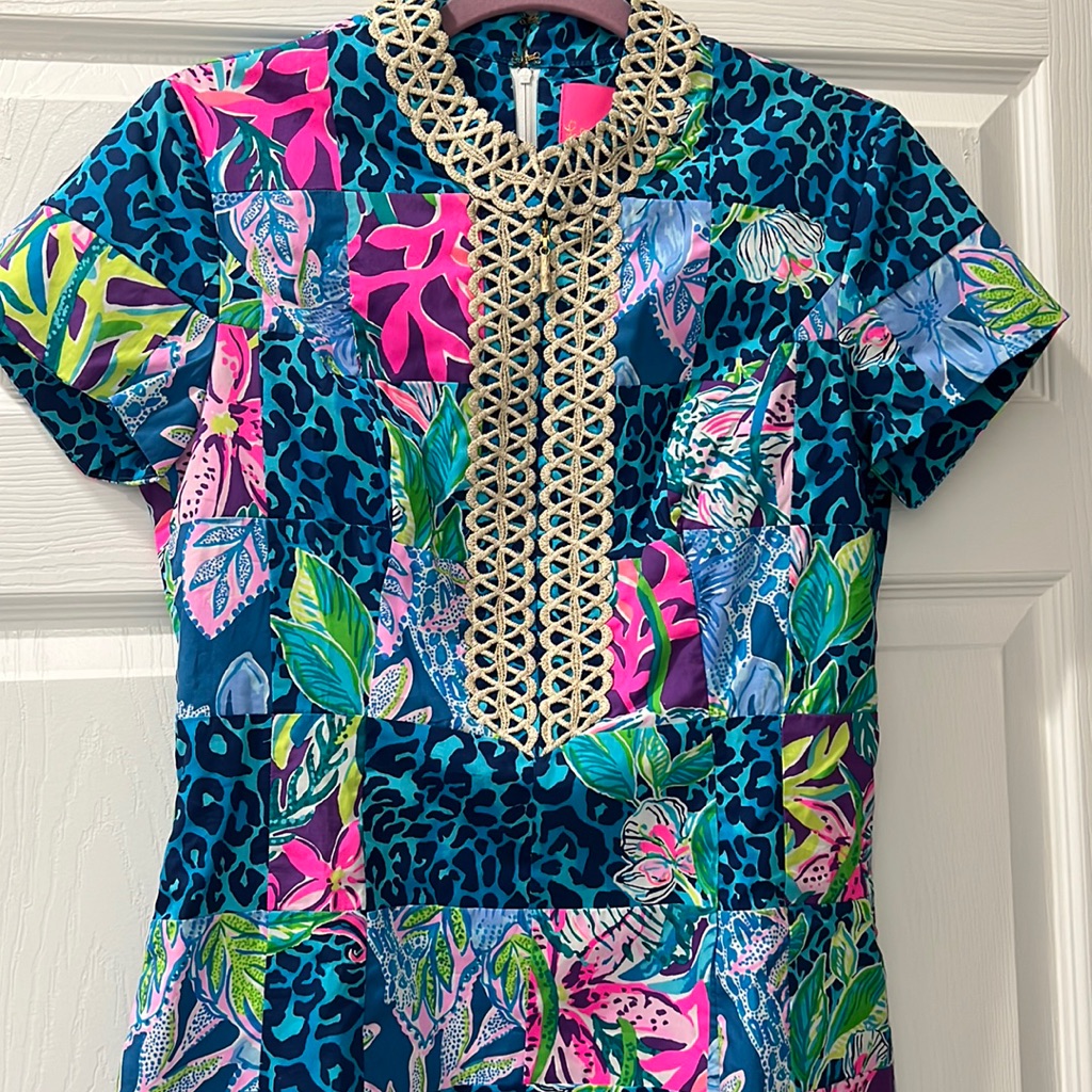 Nwt Lilly Pulitzer Patchwork Dress